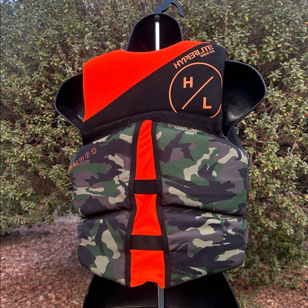 Hyperlite Orange and Black Life Vest - Picture 6 of 17